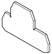 Изолятор FEM8D2 Торц. для M6/8.D2 серый  1SNA116657R2600  TE