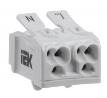 Клемма пружинная соединительная КСПн2-L+N  UKZ-B06-2P-F1-E0-10  IEK