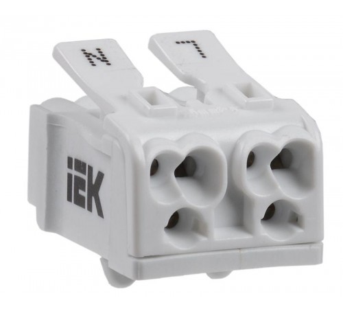 Клемма пружинная соединительная КСПн2-L+N  UKZ-B06-2P-F1-E0-10  IEK