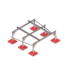 Опорная конструкция для установки оборудования TECHNORAPTOR FOOT 1500х1500 тип 3  KM-TR-F-SSEI-1500-1500-3  КМ - профиль
