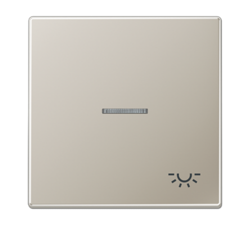 Клавиша для выключателя с подсветкой и символом "освещение"; благородная сталь  ES2990KO5L  Jung