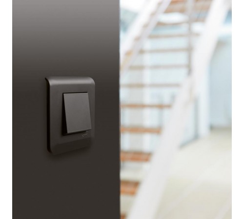 Рамка - Mosaic - 2 модуля - матовая черная  079042L  Legrand