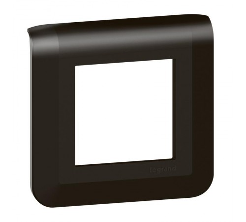 Рамка - Mosaic - 2 модуля - матовая черная  079042L  Legrand