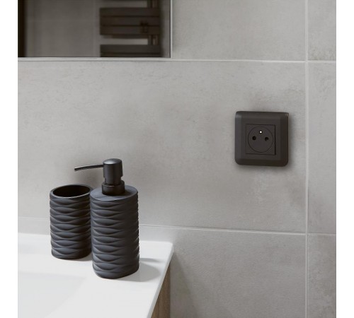 Рамка - Mosaic - 2 модуля - матовая черная  079042L  Legrand