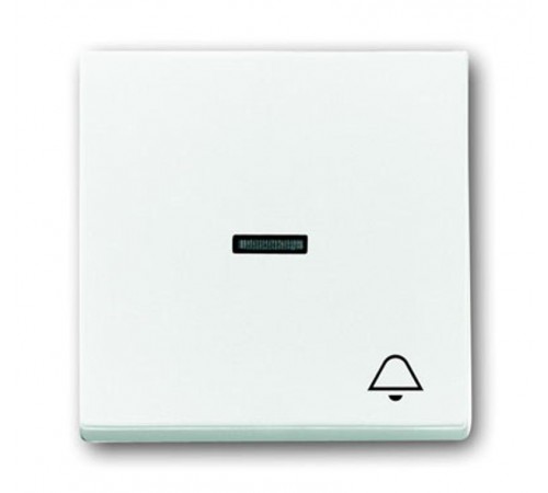 Клавиша для мех. 1-кл.выкл./перекл./кнопки, с символом "ЗВОНОК", серия solo/future, цве davos/альпийский белый  1751-0-2754   2CKA001751A2754  ABB