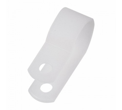 Кабельная скоба под винт 16 мм, белая, упаковка 50 шт.  07-4416  REXANT