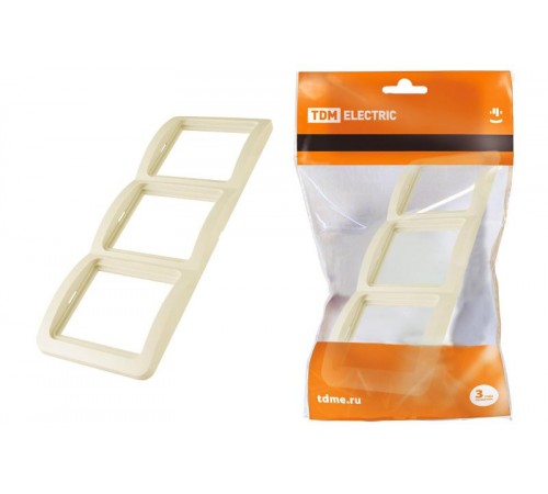 Рамка 3-ая вертикальная сл. кость "Валдай"  SQ1804-0120  TDM