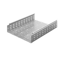 Металлический лоток перфорированный 400х100х3000, толщ. 1,0 мм, Сендзимир цинк, 014410  ЛПМЗТ-400х100х3000-1,0-СЦ   Ostec