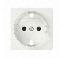Накладка на 2-х полюсн. розетку 2P+E с заземл. с уменьш.глубиной уст., S82,82Н,82Д, белый  82043-30  Simon
