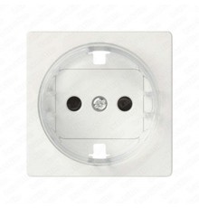 Накладка на 2-х полюсн. розетку 2P+E с заземл. с уменьш.глубиной уст., S82,82Н,82Д, белый  82043-30  Simon