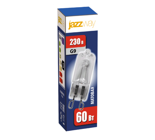 Лампа галогенная 60Вт 230В G9 PH-G9 frosted  3322601  Jazzway