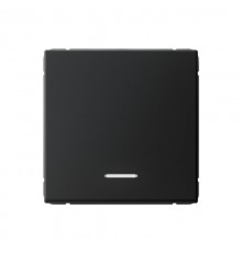 ArtGallery Карбон Выключатель 1-клавишный с подсветкой, 10АХ, механизм, быстрозажим. клем.  GAL001013S  SE