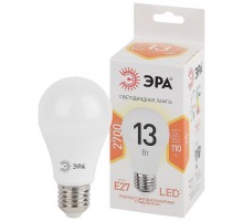 Лампа светодиодная LED 13Вт Е27 220В 2700К smd A60 груша  Б0020536  ЭРА