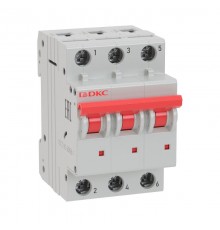 Выключатель автоматический трехполюсный YON MD63-3B50-6 6kA  MD63-3B50-6  DKC