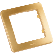 Рамка одноместная, скрытой установки, цвет золото  Р401-07  HEGEL