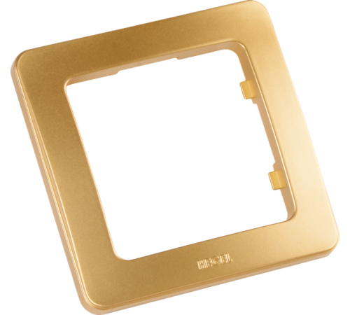 Рамка одноместная, скрытой установки, цвет золото  Р401-07  HEGEL