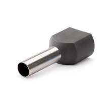 Наконечник-гильза двойная с изолир.фланцем 0,75 кв.мм серый (НШВИ2)  IFD2-0.75-8GR  DKC