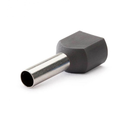 Наконечник-гильза двойная с изолир.фланцем 4 кв.мм серый (НШВИ2)  IFD2-4-12GR  DKC