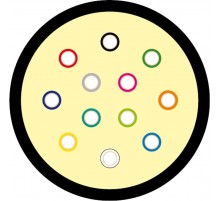 FO-MC3-IN-9S-12-LSZH-BK Кабель волоконно-оптический 9/125 (SMF-28 Ultra) одномодовый,  MPO/MTP, 12 волокон LSZH 489867  Hyperline