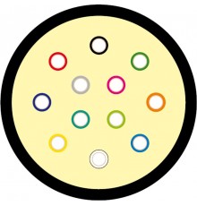 FO-MC3-IN-9S-12-LSZH-BK Кабель волоконно-оптический 9/125 (SMF-28 Ultra) одномодовый,  MPO/MTP, 12 волокон LSZH 489867  Hyperline