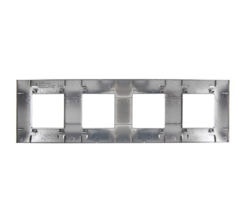 SKANDY Рамка 4-местная SK-F34N металл никель   SK-M42-M-K50  IEK