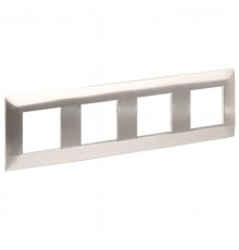 SKANDY Рамка 4-местная SK-F34N металл никель   SK-M42-M-K50  IEK