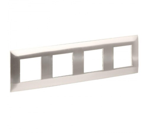 SKANDY Рамка 4-местная SK-F34N металл никель   SK-M42-M-K50  IEK