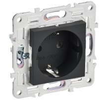 SKANDY Розетка с з/к без з/ш 16А SK-R05G графит  SK-R11-16-K53  IEK