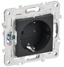 SKANDY Розетка с з/к без з/ш 16А SK-R05G графит  SK-R11-16-K53  IEK