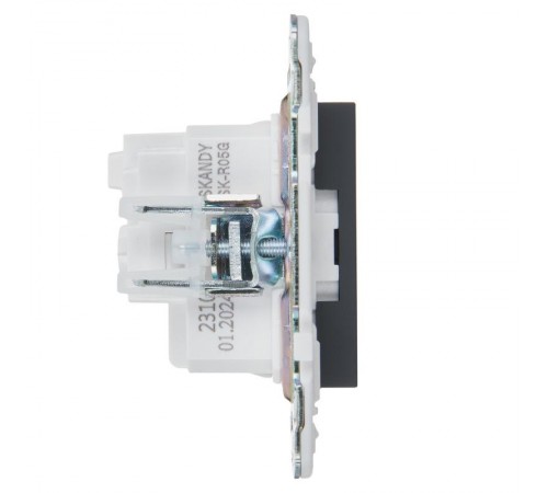 SKANDY Розетка с з/к без з/ш 16А SK-R05G графит  SK-R11-16-K53  IEK