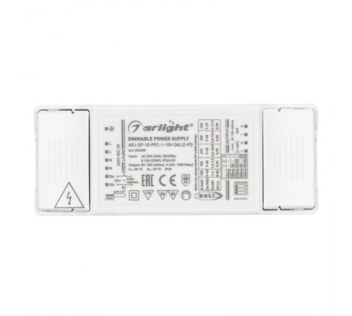 Блок питания ARJ-SP-10-PFC-1-10V-DALI2-PD (10W, 100-440mA) (Arlight, IP20 Пластик, 5 лет)  033690  Arlight