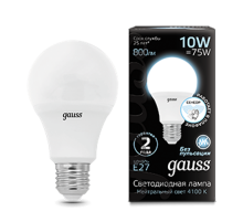 Лампа светодиодная A60 10W 800lm 4100К E27 Сенсор LED 1/10/100  102502210-M  Gauss
