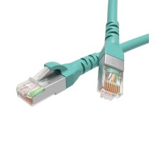 Патч-корд экранированный CAT6A S/FTP 4х2, LSZH, бирюзовый, 1.0 м  RN6ASF4510AQ  DKC