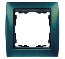 Simon 82 Рамка декоративная, 4 поста, S82, синий металлик-графит  82844-64  Simon