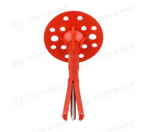 Дюбель для теплоизоляции с термоголовкой 10х140 (60 шт) - коробка ( 2,115 кг)  138609  Tech-KREP