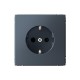 ArtGallery Грифель Розетка с заземлением со шторками, 16А, механизм, быстрозажим. клем.  GAL000745S  SE