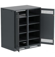 ITK LINEA B Шкаф (пустой) 1700х1400мм дверь двуст. мет. чер.  LB05-17H49-2M  ITK