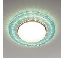 Светильник точечный встраиваемый 3028 GX53 TF" тиффани" с подсветкой  a043180  Elektrostandard