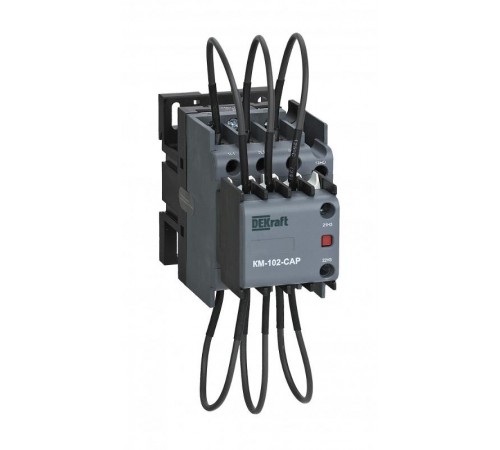 Контактор конденсаторый 25кВАр, 110В, AC6b, 2НЗ серии КМ-102-CAP DEKraft  22430DEK  Dekraft
