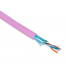 FUTP4-C5E-P26-IN-PVC-PK-100 (100 м) Кабель витая пара, экранир. F/UTP, категории 5e, 4 пары(26 AWG), многожил. (patch), PVC  445016  Hyperline