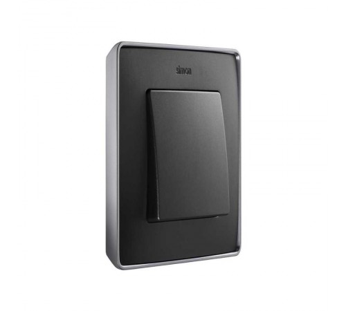 Simon 82 Рамка декоративная, 4 поста, Select, S82 Detail, графит-алюминий  8201640-240  Simon