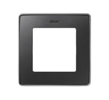 Simon 82 Рамка декоративная, 1 пост, Select, S82 Detail, графит-алюминий  8201610-240  Simon