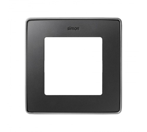 Simon 82 Рамка декоративная, 1 пост, Select, S82 Detail, графит-алюминий  8201610-240  Simon