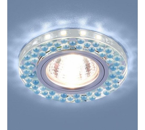 Светильник точечный встраиваемый 2194 MR16 SL/BL зеркальный/голубой  a036791  Elektrostandard