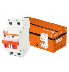 Выключатель автоматический двухполюсный ВА47-29 25А C 4,5кА  SQ0206-0095  TDM