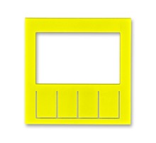 ABB Levit Жёлтый / дымчатый чёрный Сменная панель на накладку терморегулятора / таймера Жёлтый  ND3292H-A11 64  2CHH910011A8064  ABB