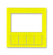 ABB Levit Жёлтый / дымчатый чёрный Сменная панель на накладку терморегулятора / таймера Жёлтый  ND3292H-A11 64  2CHH910011A8064  ABB