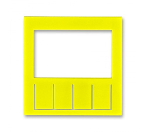 ABB Levit Жёлтый / дымчатый чёрный Сменная панель на накладку терморегулятора / таймера Жёлтый  ND3292H-A11 64  2CHH910011A8064  ABB