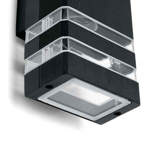 Светильник садово-парковый DH0807, Техно на стену вверх/вниз, E27 230V, черный  41154  Feron