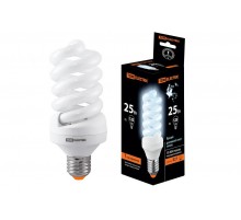 Лампа энергосберегающая КЛЛ-FS-25 Вт-4000 К-Е27 (60х141 мм)  SQ0323-0019  TDM